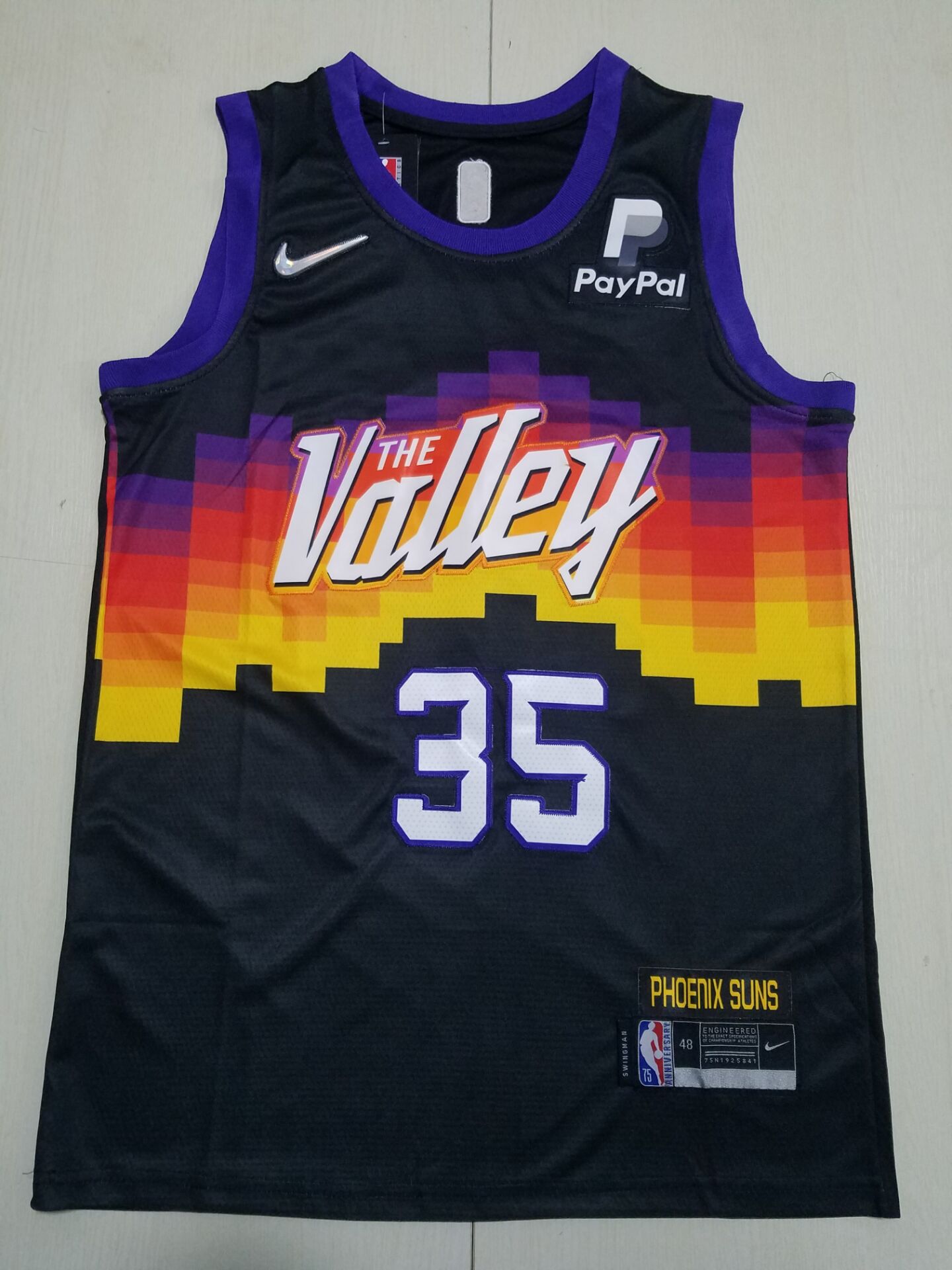 Men Phoenix Suns #35 Durant Black Nike City Edition 2023 NBA Jersey